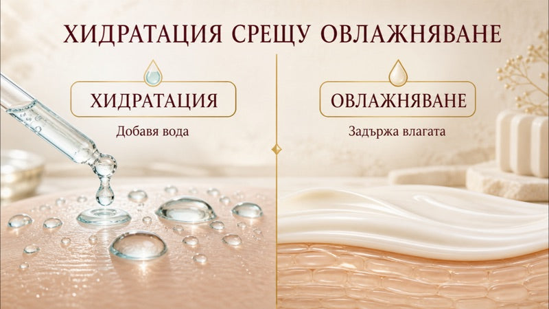 Хидратация vs. овлажняване — каква е разликата?